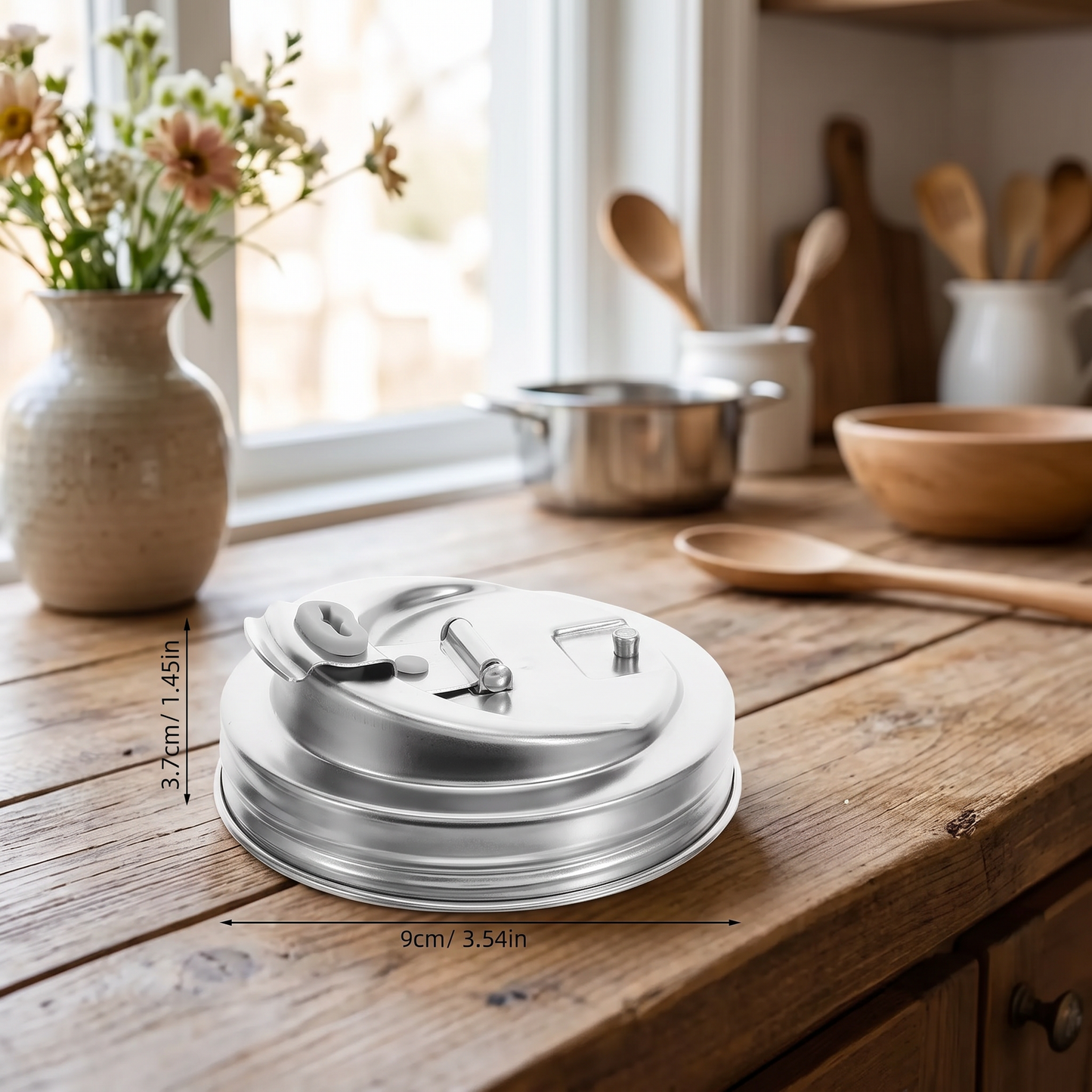 FlipSeal™ Stainless Steel Jar Lid
